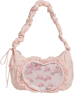 痛バッグ イタバッグ 見せバッグ かわいい ロリータ Jk ショルダーバッグ トートバッグ ハンドバッグ いたばっく いたば オタ活 推し活 （ピンク）