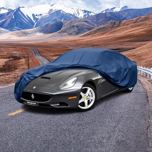 Image of Kaugung Heavy Duty Car Cover Custom Fit Ferrari 575 575M (2002-2006),Waterproof All Weather Resistant Outdoor Sun Rain Dust Snow Protection with Anti-Theft Lock.(USA Warehouse,Within 3-7 Days)