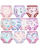 MOEMOE BABY Töpfchen Trainingshose für Kinder 2T-6T, 10 Stück Waschbare& Absorbiert 100% Hautfreundlich Baumwolle Einhorn 3 Jahre
