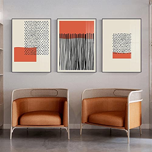 Art posters bloc de couleur moderne abstrait triptyque mural 50x70cm