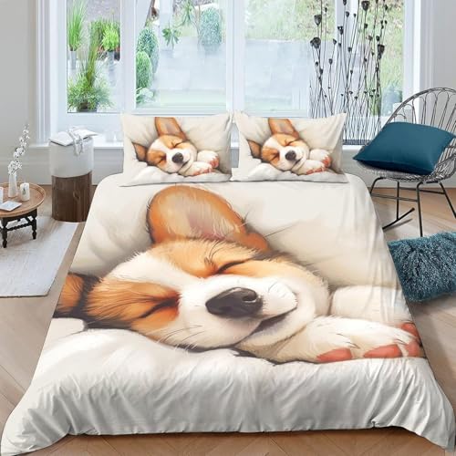 Housse de couette chien 220x240 impression 3D textile microfibre premium - 2