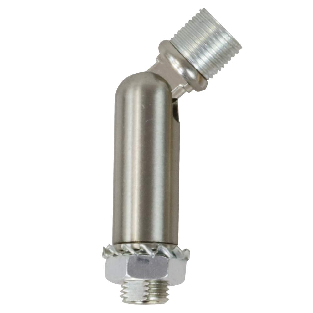 MELUCEE Brushed Nickel Sloped Ceiling Adapter for Chandeliers & Pendant Lights,