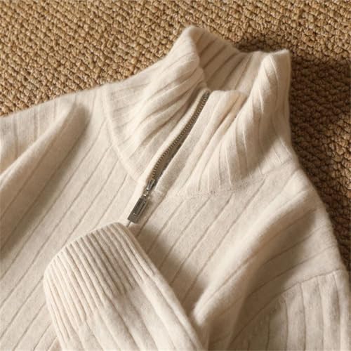 Men's Thickened Wool Sweater Business Casual Zipper Lapel Cardigan Long Sleeved Warm Knit Tops4