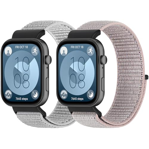 WNIPH iCrvoh Huawei Watch Fit 3/Fit 4/ Fit 4 ProΉ ߉\ ʋC X|[c[v Xgoh pXgbv 2{ fB[X Y, sNTh+LkB, iCHuawei Fit