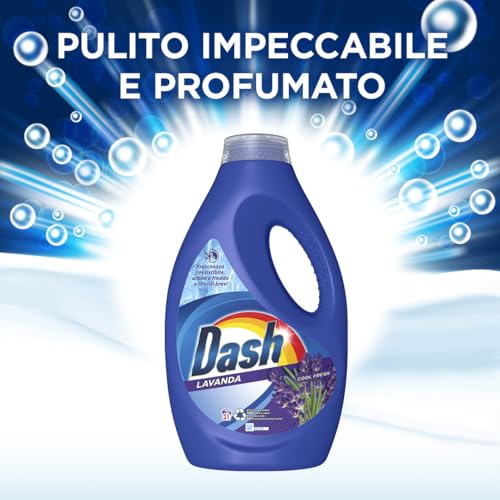Dash Detersivo Liquido Lavatrice, 105 Lavaggi (21x5), Lavanda, Rimuove Le Macchie, Dona Freschezza, Efficace A Freddo E In Cicli Brevi - Immagine 1