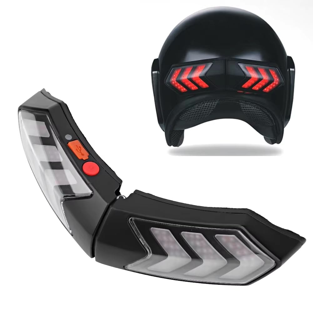 LED -Sicherheitsleuchte Drahtloser Motorradhelm LED -Sicherheitslichtbremse Lichtlatte