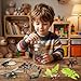 Gemini&Genius 10Pcs Bug Toys for Kids, Woodland Animals, Insect Figurines, Cicada, Ladybird, Mosquito, Bee, Dragonfly, Caterpillar, Spider, Butterfly, Phyllium, Samia Cynthia Animal Toy Gifts for Kids