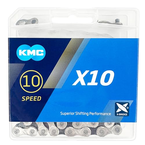 CADENA KMC X10 114 ESLABONES 10V. CROMADO NEGRO