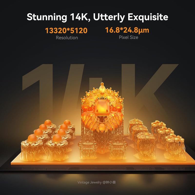 Image of 3IDEA CR Resin 3D Printer Halot Mage S 14K, with 10.1 inch HD LCD MSLA Mono, 4X High Speed Printing for 150mm /h Speed, UV Resin Photocuring Printer, Large Printing Size 8.78x4.96x9.06 inches