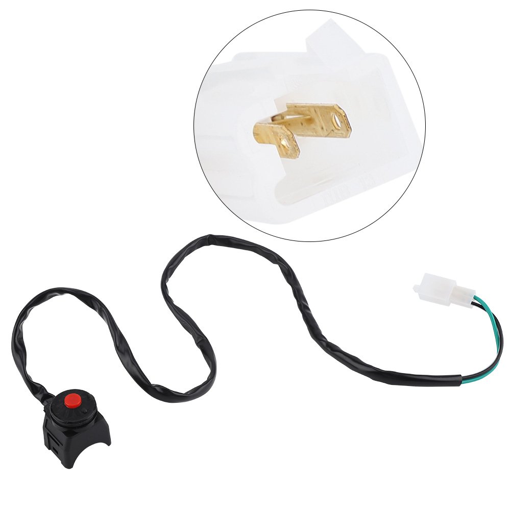 Interruttore Manubrio Motocicletta Avviamento Motore Accensione Clacson Faro Anteriore ON/OFF 7/8 Pollici