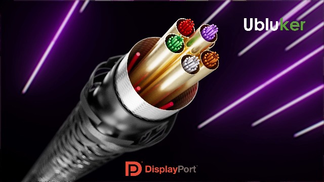 Câble DisplayPort 2.1 2M Ticenpe - 16K@60Hz 8K@120Hz 4K@240Hz - Support HDR G-Sync FreeSync