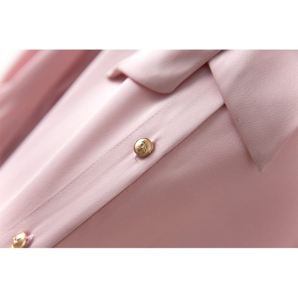 Camicie Donna,Camicia Da Donna In Raso Setoso Beige Solido Colletto Alla Coreana Cardigan Con Bottoni A Fiocco Top Eleganti Camicetta A Maniche Lunghe Camicie Casual Giacche Per La Spiaggia Di Tutti