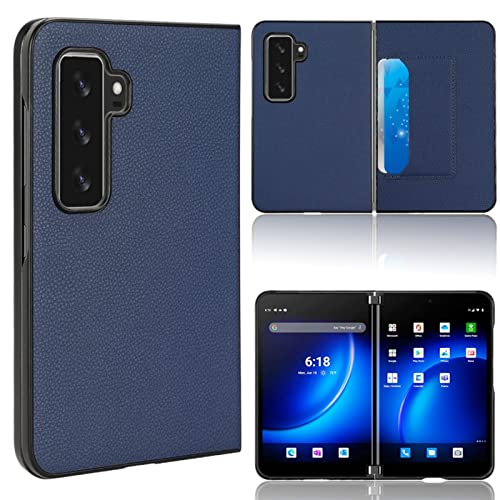 Custodia Card Slot Cuero Flip Funda para Surface Duo 2 Magnetic Folio Case Business Cover Shell Compatible para Microsoft Surface Duo 2(4)