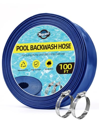 MOSENPOL Pool Backwash Hose 1-1/2 x 100 FT Pool Drain Hose