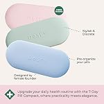 Dosey 7-Day Pill Organizer - Pill Case with 7 Pill Compartments for Medicine Storage & Protection – Stylish & Elegant Medication Organizer with Mirror