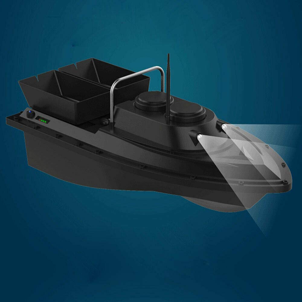 SHZICMY GPS/barca da pesca intelligente, GPS, telecomando 400-500 m, 2 esche indipendenti, batteria al litio da 5200 mA, per adulti, appassionati di attività all'aperto, unisex