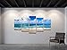 Pyradecor Seaside Extra Large Canvas Prints Wall Art Ocean Sea Beach Landscape Pictures Paintings for Bathroom Home Decorations 5 Piece Modern Stretched Seascape Artwork XL