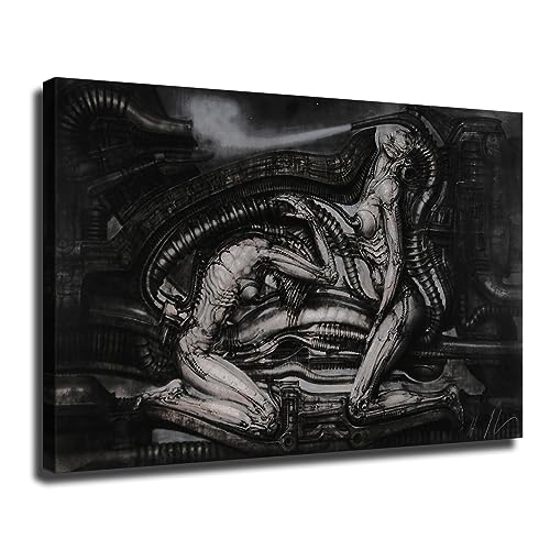 Horror Hr Giger Poster Framed 16x24