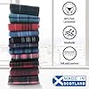 100% Lambswool Tartan scarves made in Scotland - 180x25CM - Pink check - All-season essential Smooth Extra Long Scarf - Valentines day, Mothers day, Wedding Gift (MacDonald of Clanranald) #2