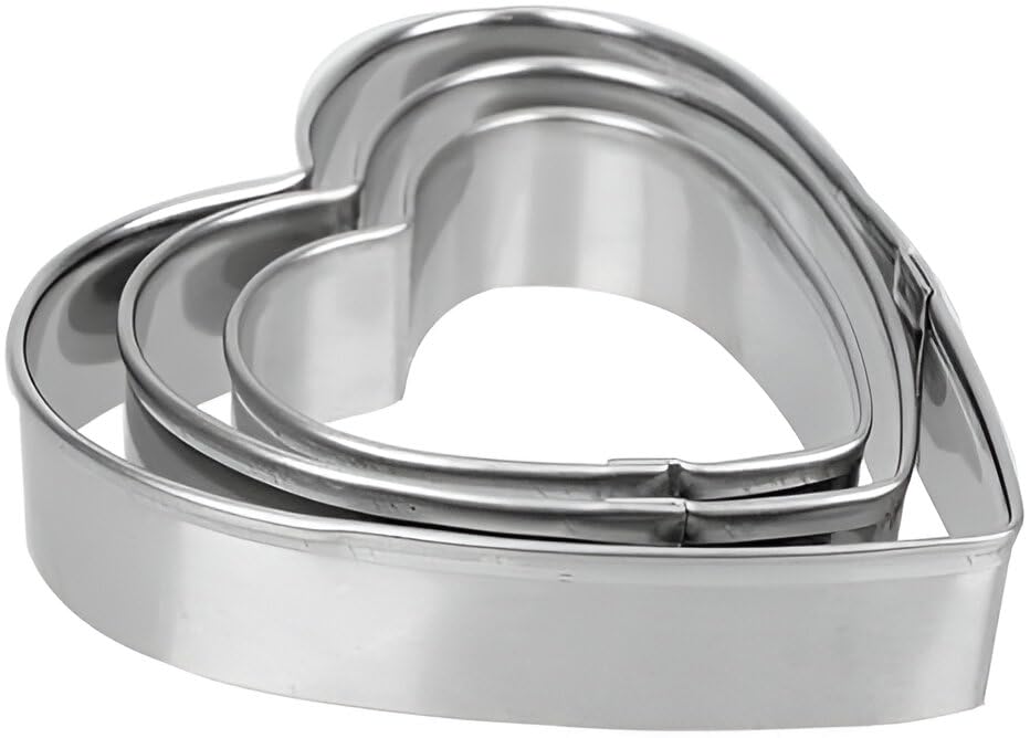 Set 20 Formine Per Biscotti - Stelle, Cuori, Fiori, Cerchi, Acciaio Inox