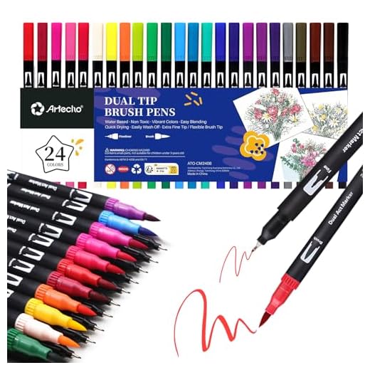 Artecho Dual Tip Brush Pens