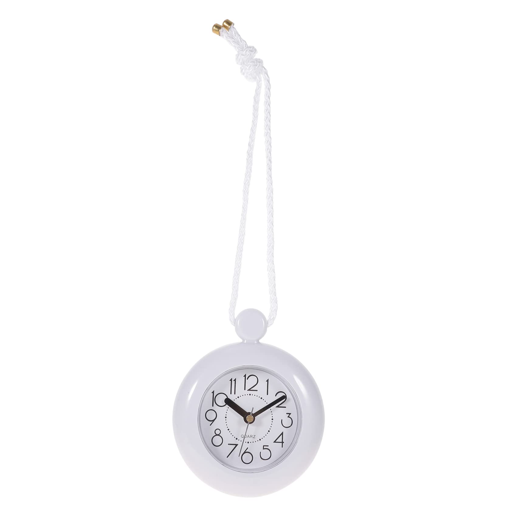 Luxshiny Waterproof Bathroom Wall Clock Non-Ticking Battery Operated Modern Hanging Design Ideal for Outdoor Use