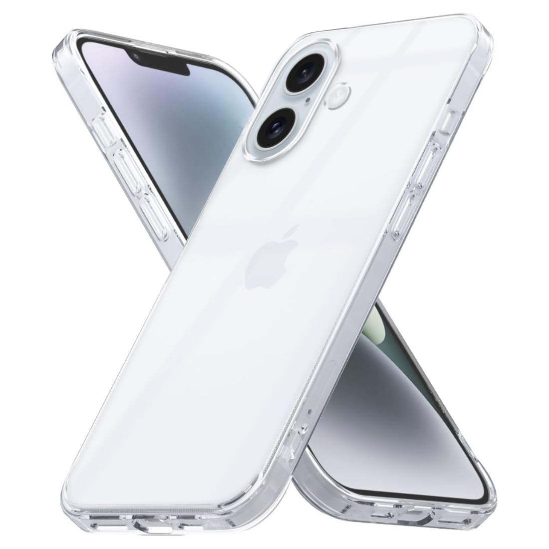 Fashionury Shockproof Crystal Soft Clear Back Cover Case for iPhone 16 | Raised Bumps for Camera & Screen Protection | Transparent Soft Back Case Cover for iPhone 16 (B0DGKNX1PL) Amazon Price History, Amazon Price Tracker