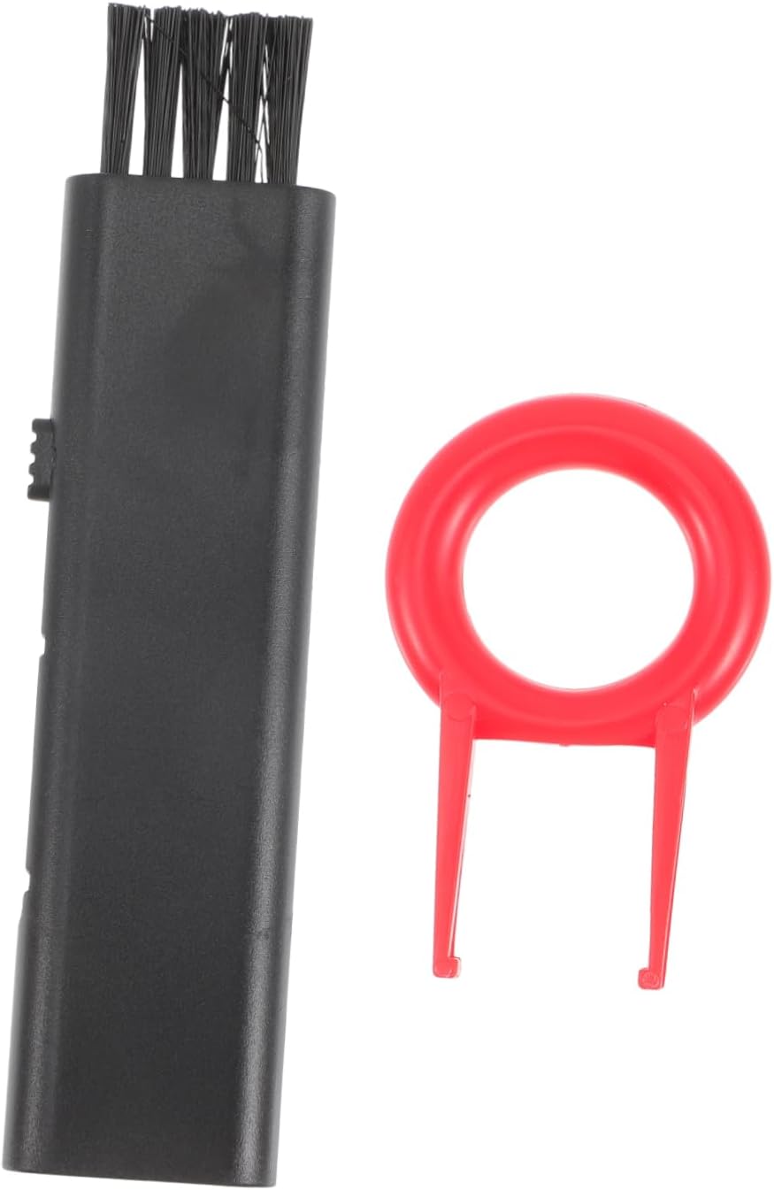 Portable Keyboard Cleaning Brush Black Plastic with Keycap Puller