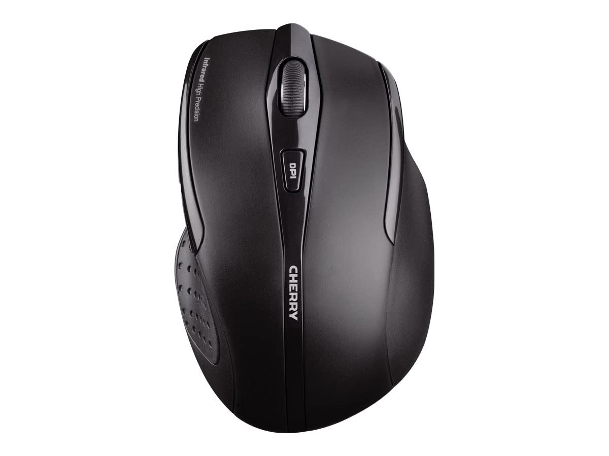 CHERRY DW 5100, Ensemble Clavier et Souris Sans Fil, Disposition Suisse (QWERTZ), Radio 2,4 GHz, Plug & Play, Souris Ergonomique pour Droitiers, Piles, Noir