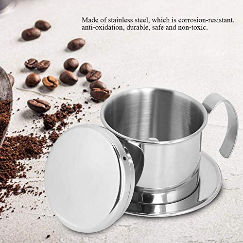 Stainless Steel Coffee Cup, Mini Coffee Maker Pot Portable Coffee Percolator Hand Held Coffee Drip Brewer Vietnamese Coffee Drip Filter Coffee Mugs Fit For Office Home Restaurant Travel And Camping #TOP3