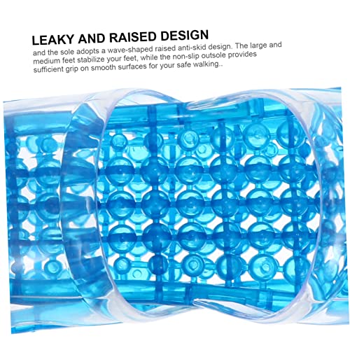 1 Pair Slippers Summer Sandals Blue Sandals Indoor Slippers Dry Quickly Bath Slippers Anti House Slipper Hollow Shoe Hollowed Draining Slippers Anti-skidding Slippers2