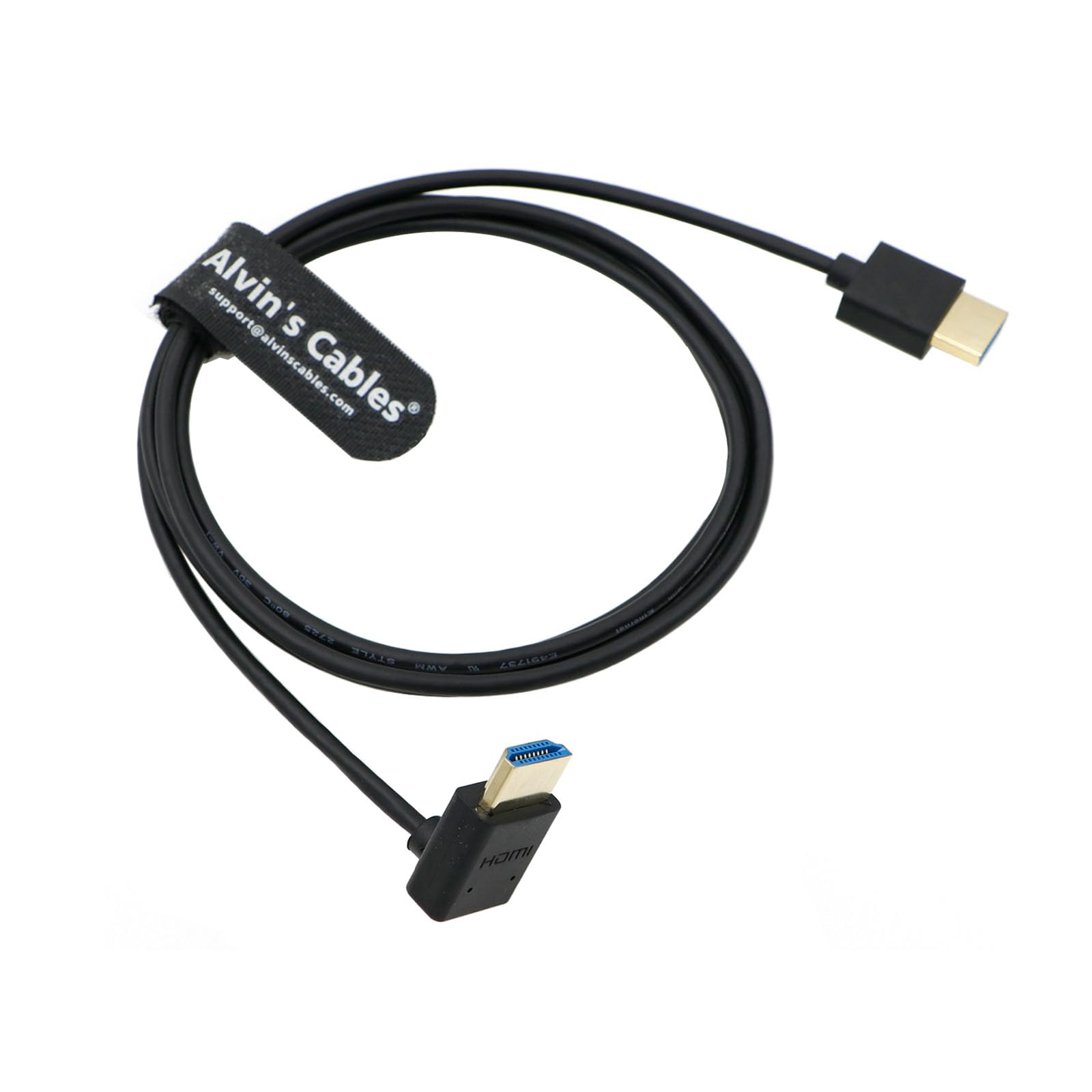 Alvin’s Cables 8K 2.1 Full HDMI Braided Coiled-Cable for Atomos Ninja-V 4K-60P Record from Z-CAM for Canon-C70, for Sony A7S3,A9,A74(18 to 28 Inch) — view 12