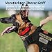 rabbitgoo Hundegeschirr Grosse Hunde ohne Zug, No Pull Taktische Brustgeschirr mit MOLLE Griff Metallschnallen, Atmungsaktiv Militär Sicherheitsgeschirr, Verstellbares Gepolstert Hundeweste, L Schwarz
