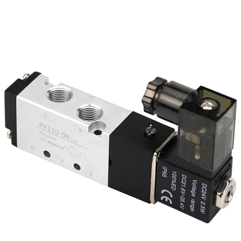 Électrovanne pneumatique 12V 4V110-06 distributeur monostable 5 voies 2 positions pour automatisme