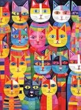 Cross & Glory - Rainbow Whiskers - 1000 Piece Jigsaw Puzzle for Adults | Whimsical Cat | Satin Finish for Reduced Glare