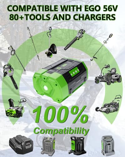 Image of HOCHSTERN 1Pack 56V 10.0Ah Battery Replacement for EGO Battery BA2800T BA1400T BA4200T BA5600T BA6720T