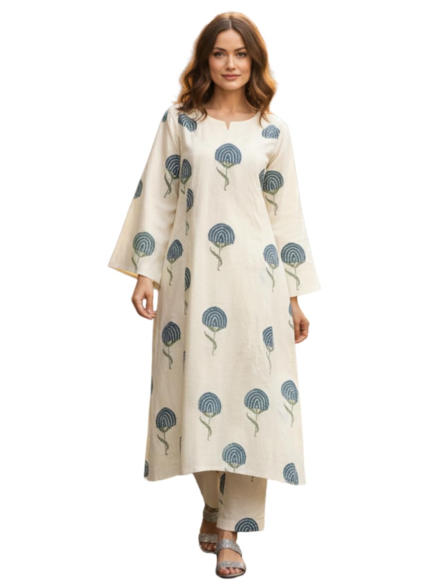 Women’s Rayon Viscose Printed Straight Kurta with Pant Set | Ethnic Kurta Pant Set for Women | Comfortable Daily Office & Casual Wear-image-37