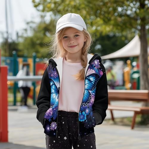 Teen Girl Full Zipper Fall Hoodies Oversized Sweatshirts Kids Hooded Neck Preppy Clothes with Long Sleeve2