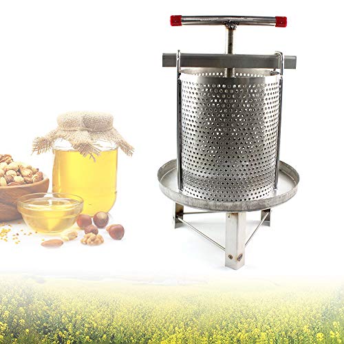 DiLiBee Stainless Steel Household Manual Honey Press Wax Press Beekeeping Tool Silver