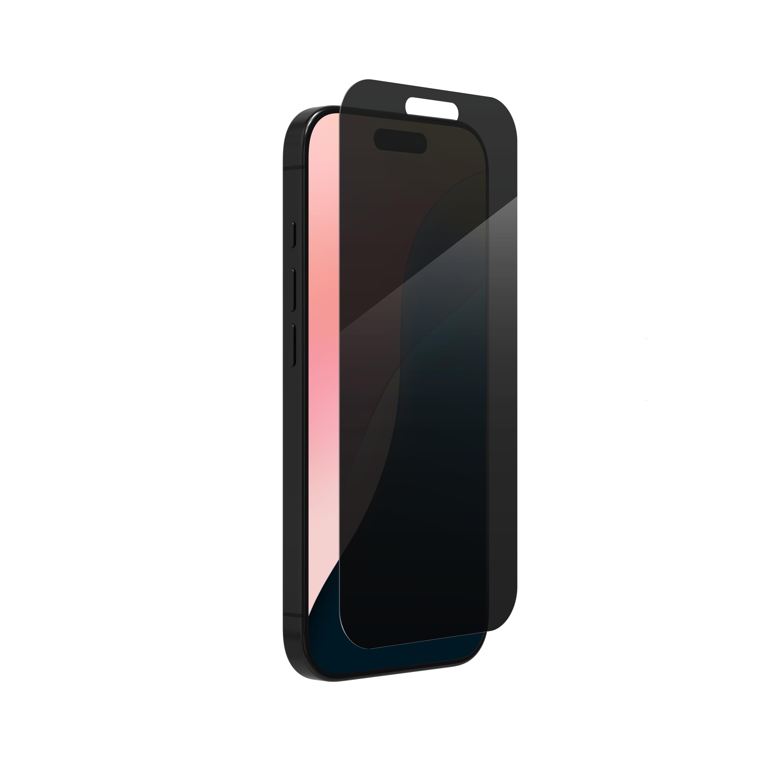 ZAGG InvisibleShield Glass Elite Privacy Vetro Temperato per iPhone 16 Pro [6,3 pollici], Protezione Privacy, Compatibile con Custodie, Resistente a Impronte e Graffi, Antiurto (Nero)