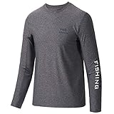 BASSDASH Youth Fishing T Shirts UPF 50+ Long Sleeve Performance UV Protection Tee for Boys Girls