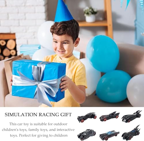 Image of Royals hub Black Super Hero Mini Metal Die Cast Car Set of-6 Toy Vehicle Play Set Free Wheel High Speed Unbreakable for Kids Small Racing Car for Exciting Playtime Adventures Movie Vehicle