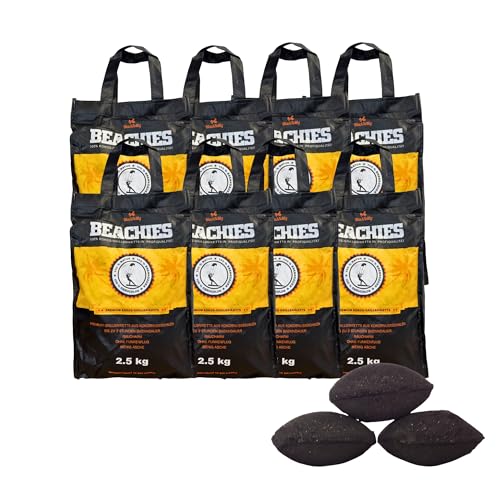 BlackSellig Beachies 20 kg (8 x 2,5 kg) Kokos Grill...