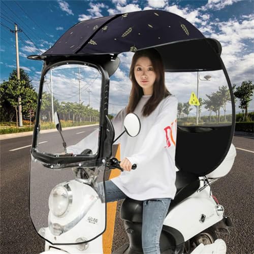 Auvent de parapluie de moto électrique : roulez au sec sans humidité