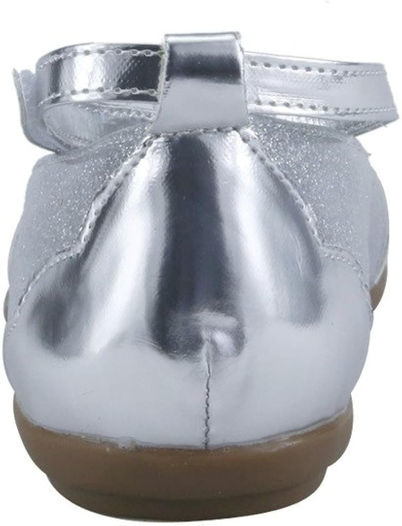  | The Doll Maker Metallic Two Tone Glitter Strap Flat | Flats