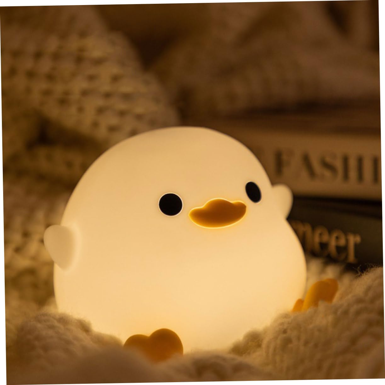 Veilleuse en Silicone Dessin Animé Rechargeable 800mah Douce