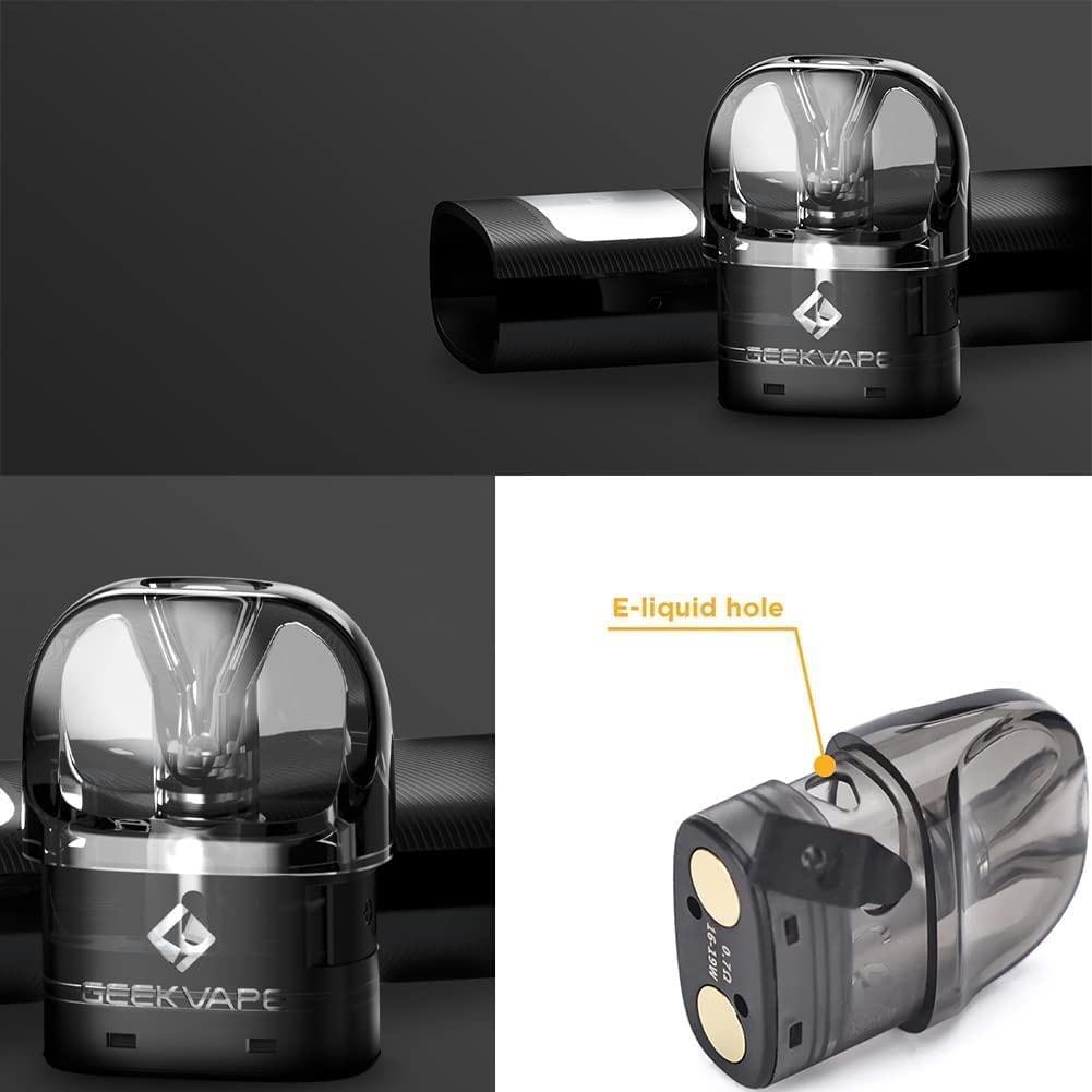 Cartouche Originale GEEKVAPE U Pod 2ml avec Résistance 0.7ohm / 1.1 ohm  pour E-cigarette GEEKVAPE Sonder U/Aegis U/Wenax U/Obelisk U