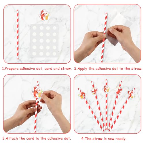 Pitillos de papel rojo 50 unidades Serencatcher miniatura 5
