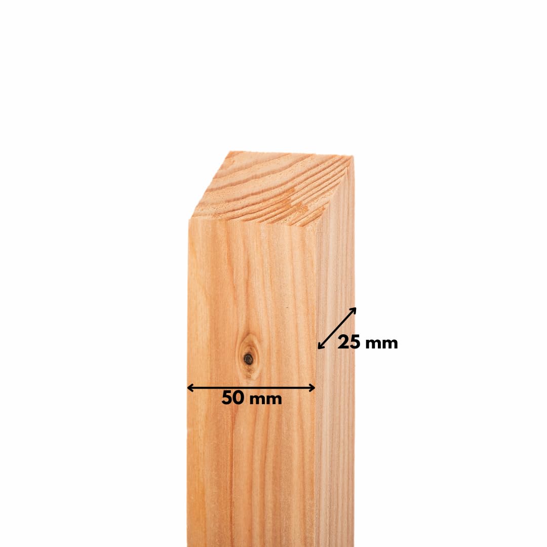 Mega Holz Zaunlatten Paket " Sylt" 10 Stück aus Lärchenholz 80 cm Höhe Zaun Brett Zaunbrett Gartenzau Holzzaun