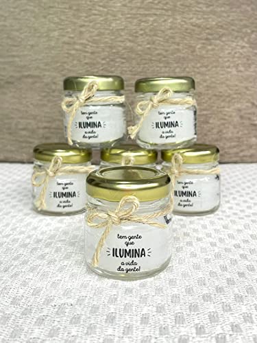 Siena Velas - Mini Vela Aromática Perfumada Personalizada para Lembrancinha (Lavanda)
